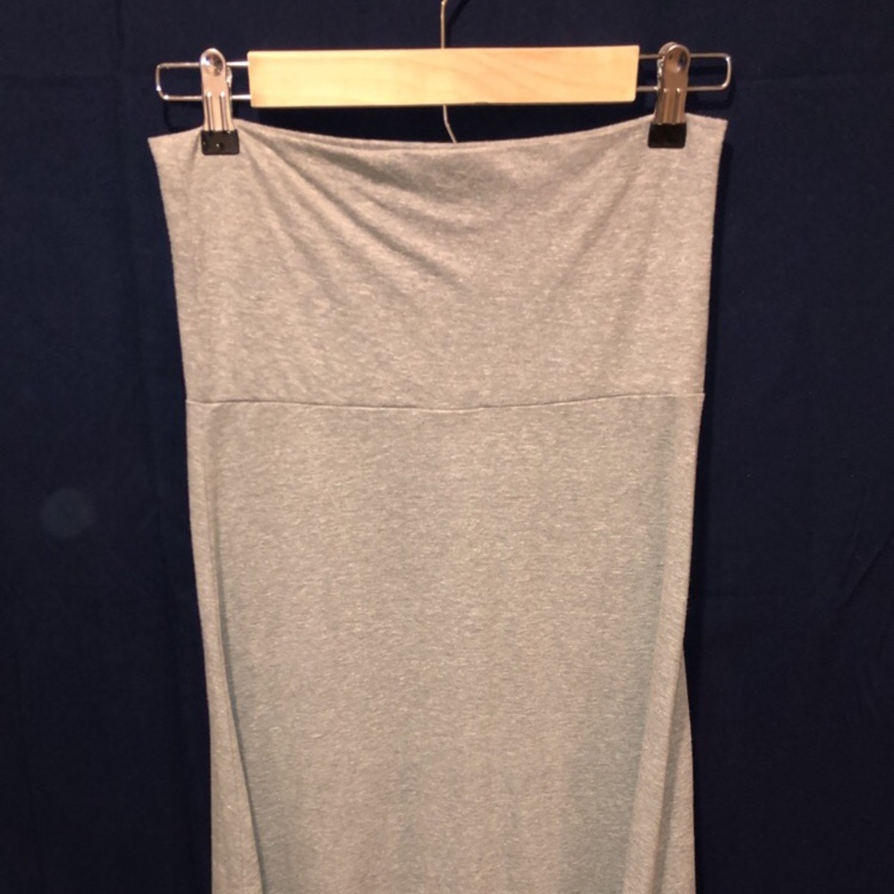 Gray long skirt/maxi dress
